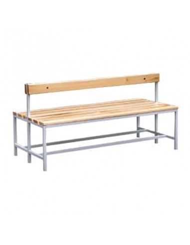 Banco Vestuario Doble Madera con...